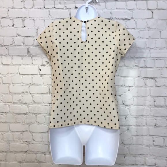 Pacsun Kirra Polka Dot Blouse Beaded Collar - Picture 8 of 8